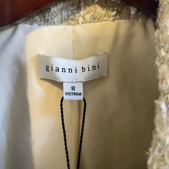 NEW Gianni Bini Sequin Tweed Jacket and skirt matching set - Picture 5 of 13